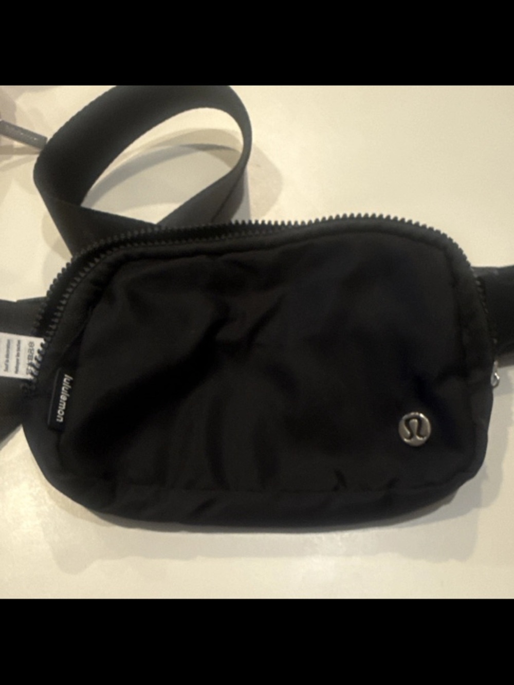 lululemon athletica Black Nylon Belt Bag